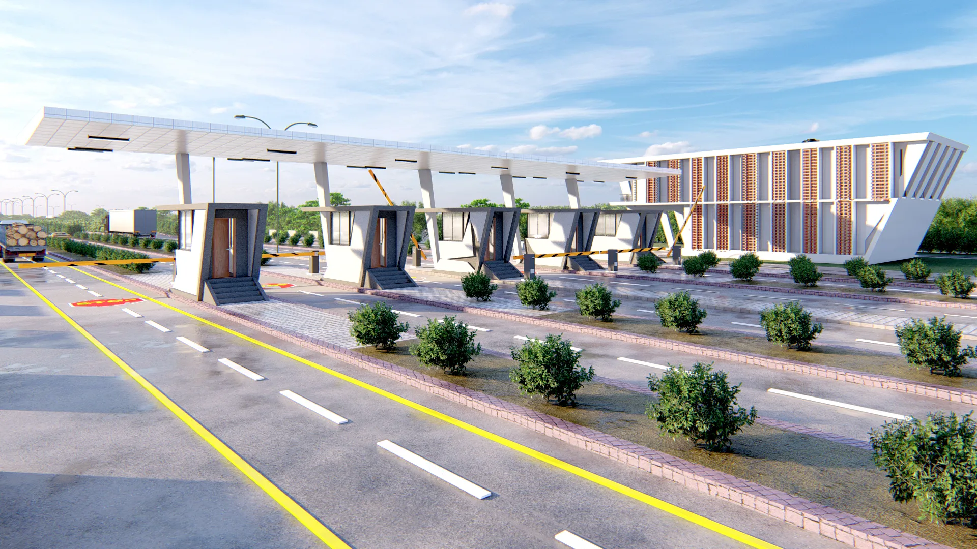 PAYRA SEA PORT – First Terminal Project – Toll Plaza + Toll Plaza Building