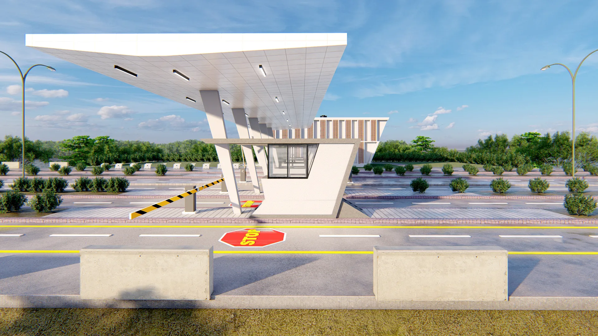PAYRA SEA PORT – First Terminal Project – Toll Plaza + Toll Plaza Building