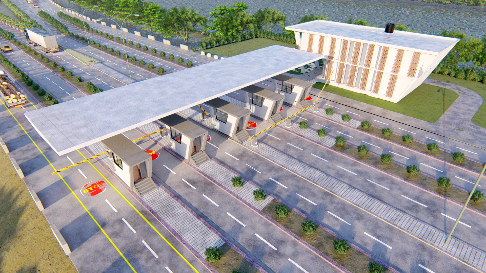 PAYRA SEA PORT – First Terminal Project – Toll Plaza + Toll Plaza Building