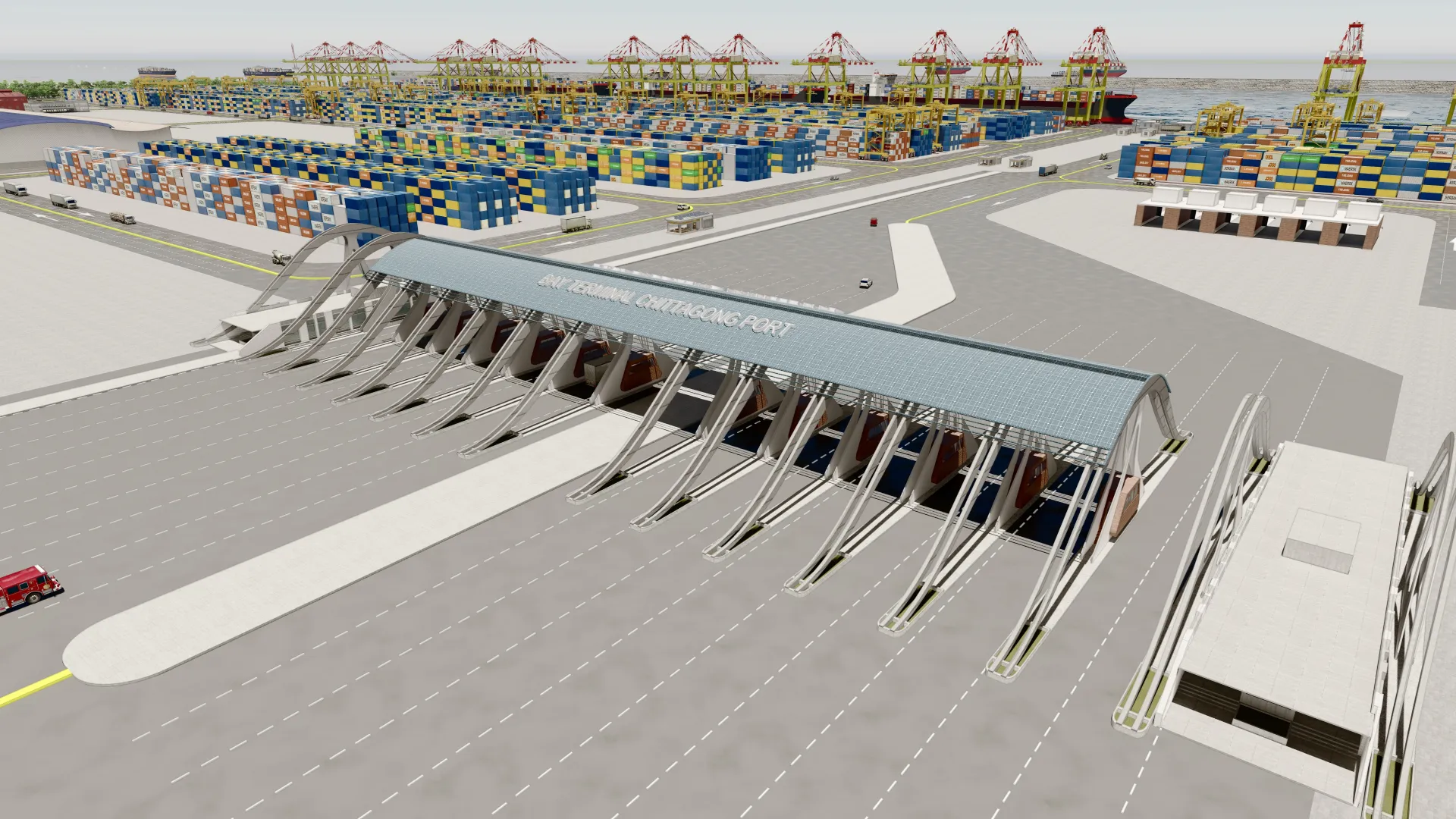 Chittagong Port Bay Terminal- Gate Complex